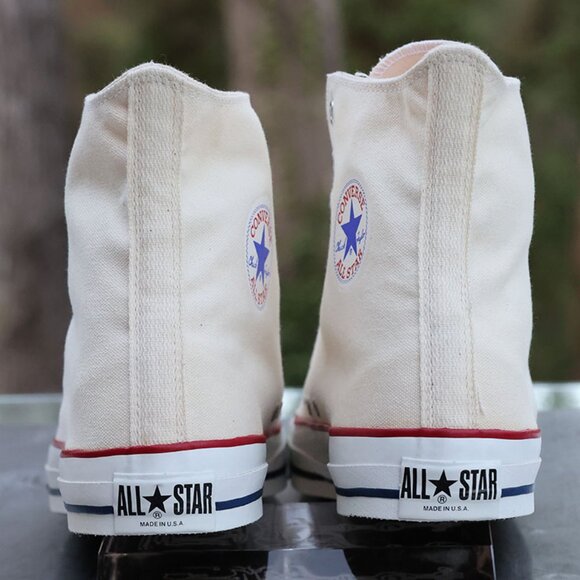 Vintage Converse Chuck Taylor All Star Hi Top White Made in USA Men’s 15 - Picture 11 of 13